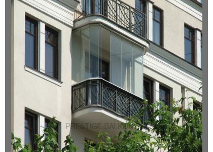 Финское безрамное остекление балкона в Зеленограде