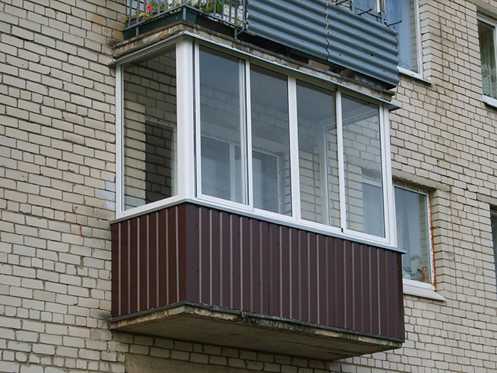 Застекленный балкон в хрущевке фото